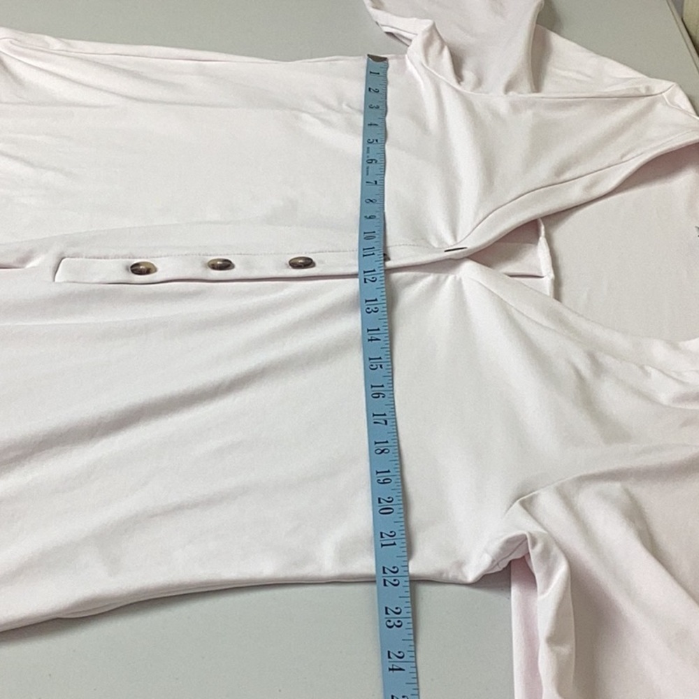Sympli Pleated Front Henley Blouse, Women’s Size 12. - Picture 6 of 9